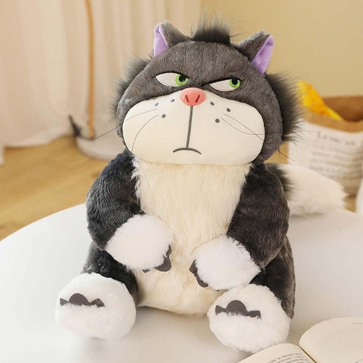 Cute Angry Big Cat Soft Plush Toy - Main Image