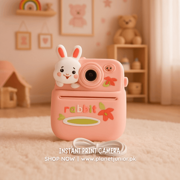 Cute Bunny Silicone Case Instant Print Camera– Capture, Print & Smile! - AKT-Y600A - Planet Junior