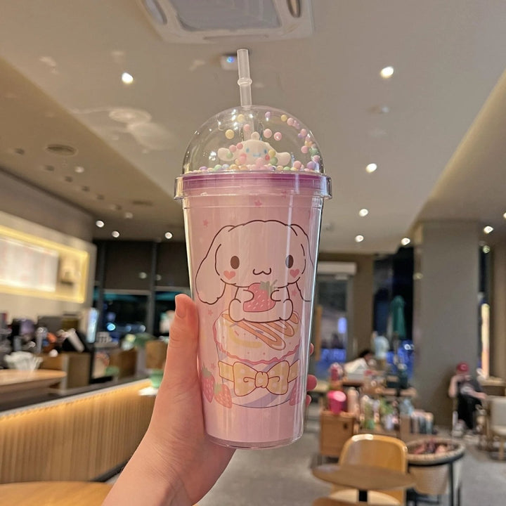 Cute Bunny Smoothie Glass with Straw - BLL - WB - 48106GS - Planet Junior