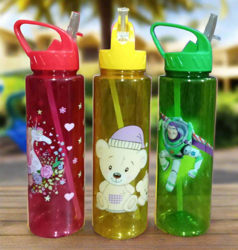 Cute Cartoon Characters Water Bottle - BLL - WB - 395 - 22 - Planet Junior