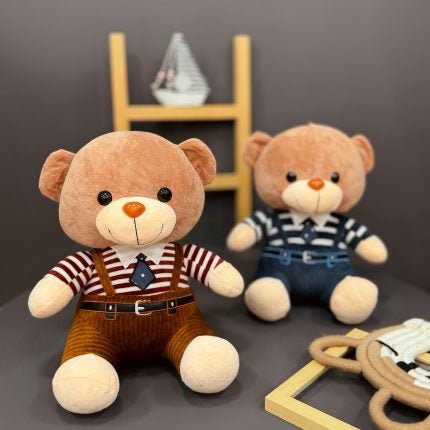 Cute Plush Tie Bear - ST14017BS - Planet Junior