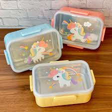 Cute Unicorn Lunch Box with Snap Lock Lid - SLT - FDE - 04 - Planet Junior