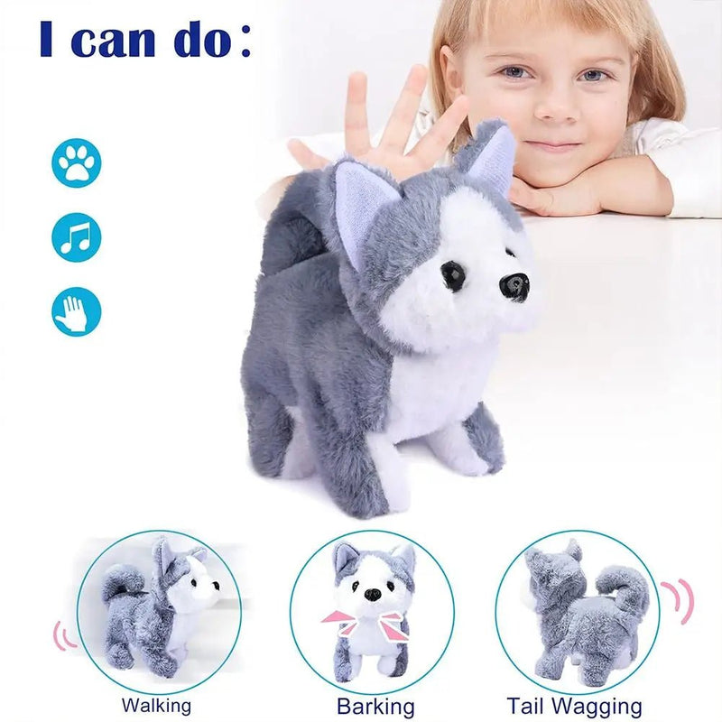 Cute Walking Plush Pet Dog with Sound - AT7873 - Planet Junior