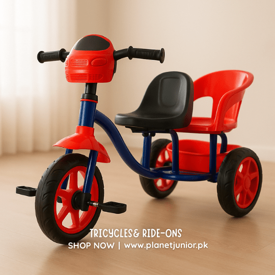 Dash N Go Tricycle With Double Seat Comfort - BLL - T - 20B - Planet Junior