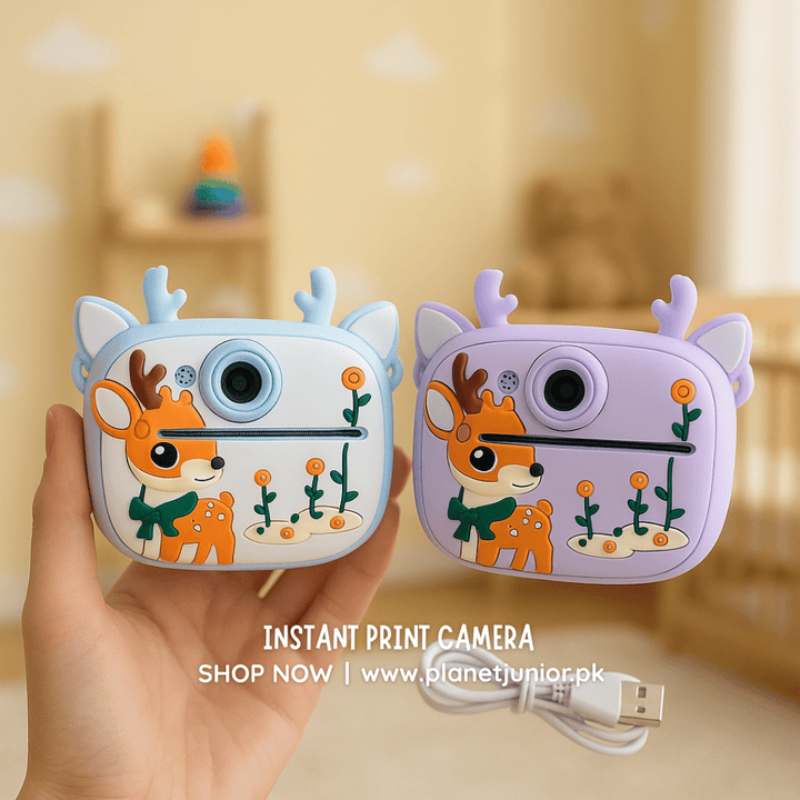 Deer Instant Print Bluetooth Camera – Capture Nature’s Magic, Instantly! - AKT-C1D - Planet Junior