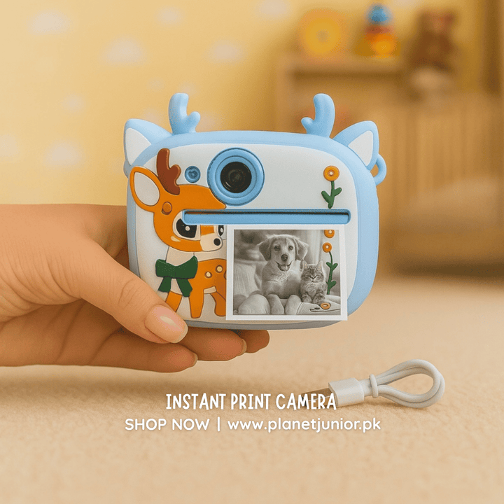 Deer Instant Print Bluetooth Camera – Capture Nature’s Magic, Instantly! - AKT-C1D - Planet Junior