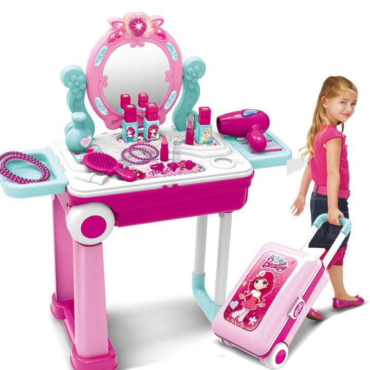 Deluxe Kids Beauty Makeup Vanity Playset – Pretend Glam Station - BLL-GT-008-923 - Planet Junior