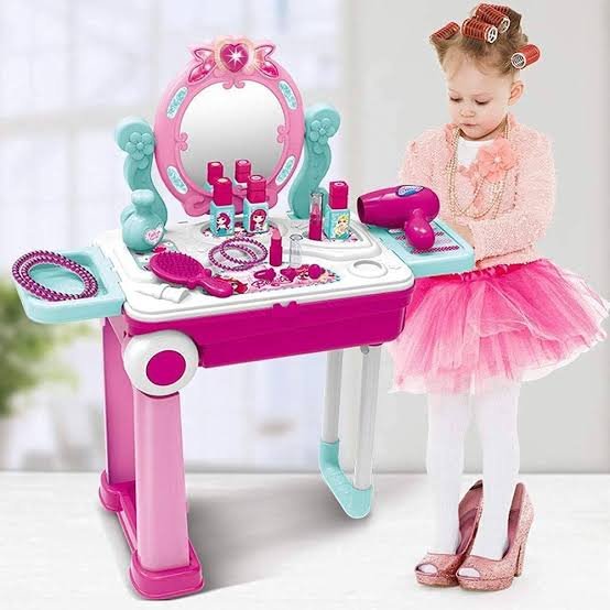 Deluxe Kids Beauty Makeup Vanity Playset – Pretend Glam Station - BLL-GT-008-923 - Planet Junior
