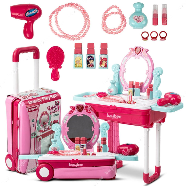 Deluxe Kids Beauty Makeup Vanity Playset – Pretend Glam Station - BLL-GT-008-923 - Planet Junior