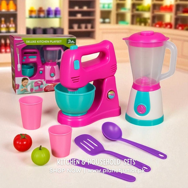 Deluxe Kitchen Set Perfect for Pretend Cooking Fun - BLL - GT - 9023B - Planet Junior