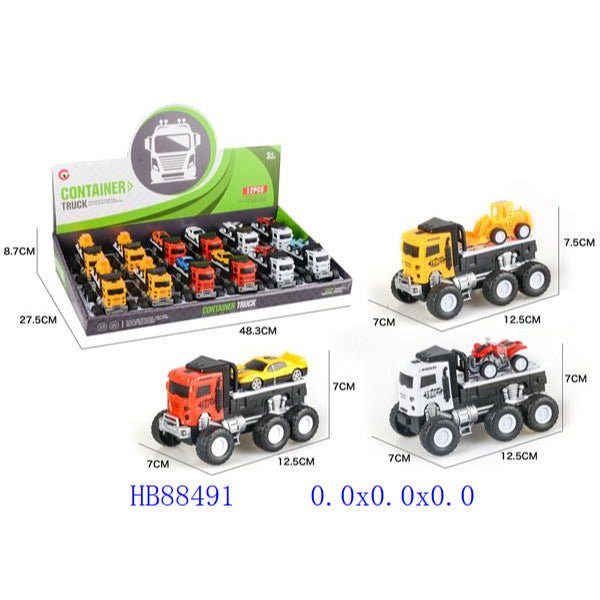 Die - Cast Container Truck | 1 Pcs - BLL - DK - 995 - 60K - Planet Junior