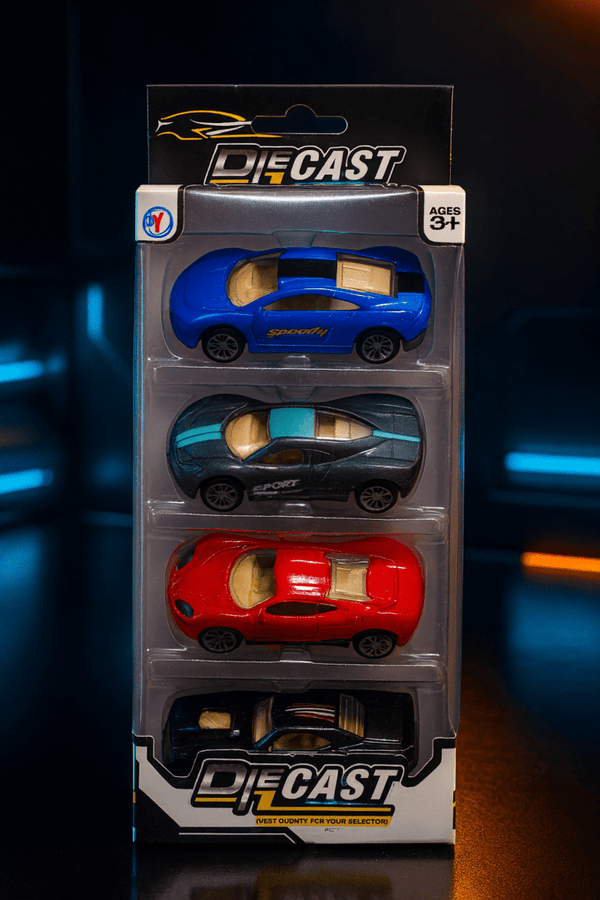 Diecast Speed Dinkey Set For Kids | Set of 4 - MT324 - Planet Junior