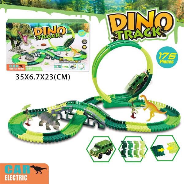 Dino Track Set | 176 Pcs - BLL - TR - 3087L - Planet Junior