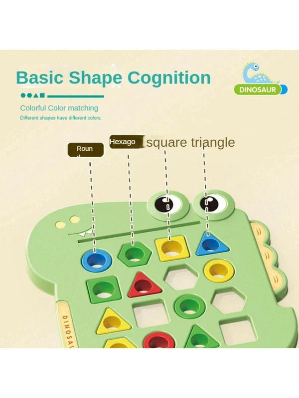 Dinosaur 2 Shape Learning Puzzles for Toddlers - AB1134 - Planet Junior