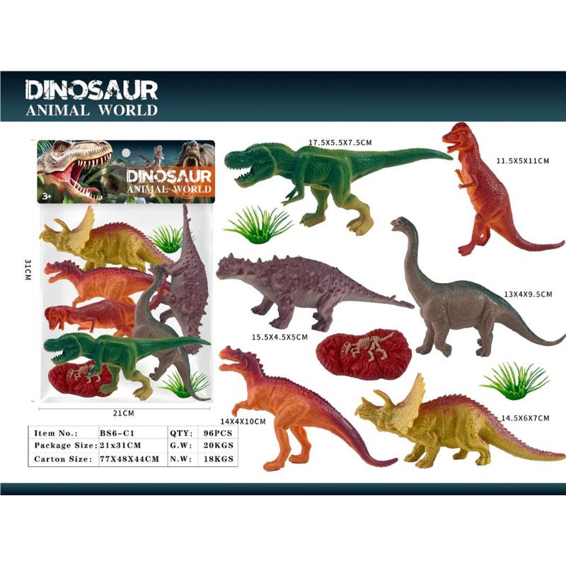 Dinosaur Animal World Set - BLL - AN - 6BS - 1C - Planet Junior