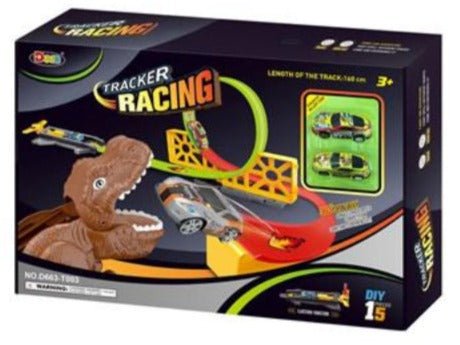 Dinosaur Car Track with 2 Cars for Racing and Adventure - BLL - TR - 663 - 003T - Planet Junior