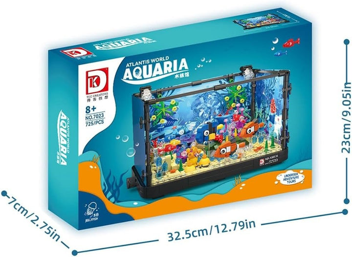 DIY Aquarium with Lights Build Your Own Glowing Ocean Lego Scene - AKT - 7023 - Planet Junior