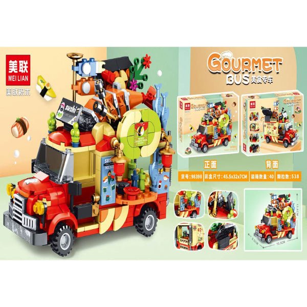 DIY Building Block City Bus Set - BLL - BL - 98398 - Planet Junior