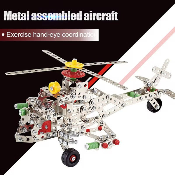 DIY Construction Metal Airplane - BLL - BL - 3437 - Planet Junior