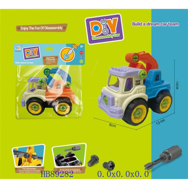 DIY Constructor Truck with Screwdriver | 1 Pcs - BLL - DK - 346B - Planet Junior