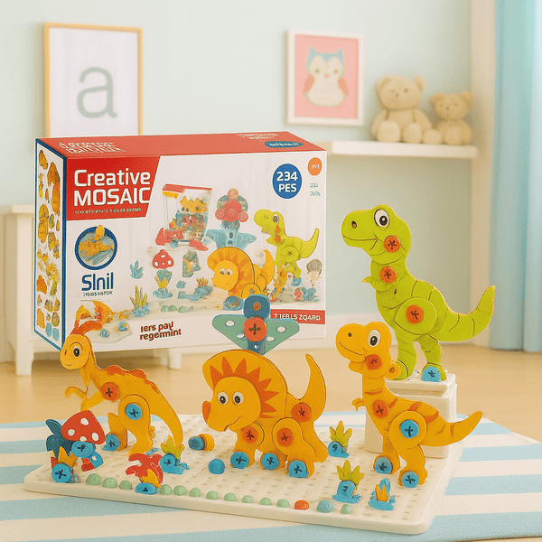 DIY Creative Mosaic Puzzle Tool Set – 334 Piece - AH - 636 - 11C - Planet Junior