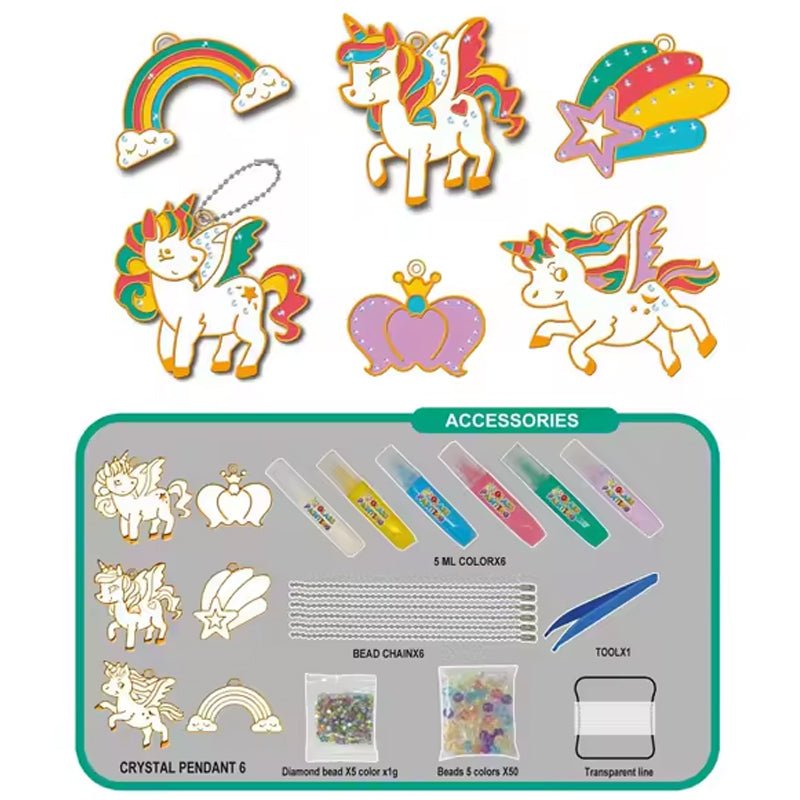 DIY Crystal Paint Arts and Crafts Set | Unicorn Theme - BLL - ET - 99 - 3JC - Planet Junior