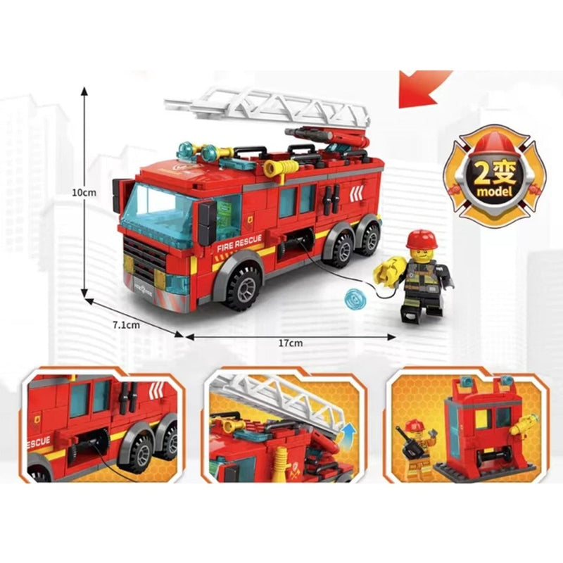 DIY Fire Rescue Building Blocks - BL8729 - Planet Junior