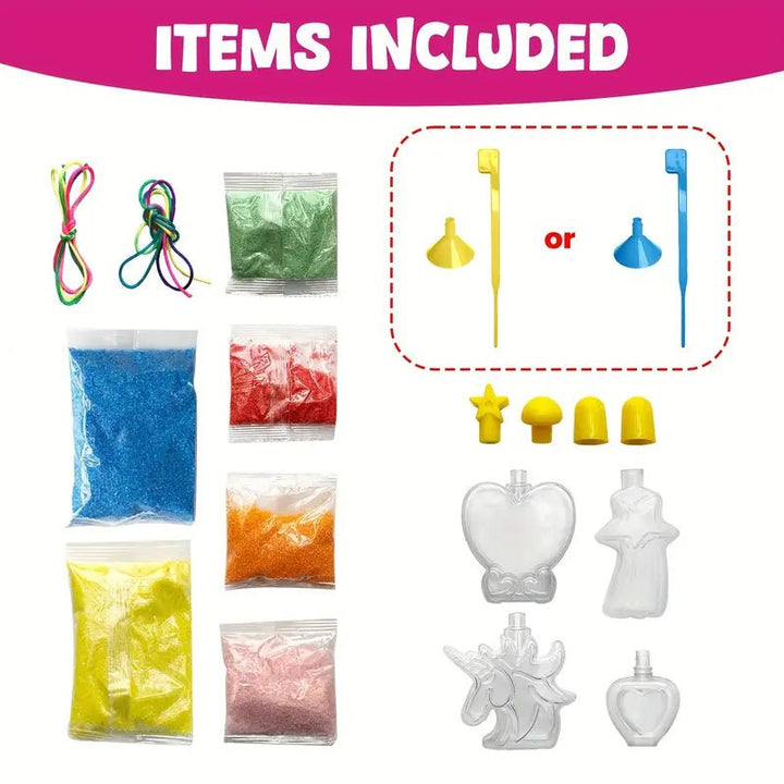 ✨ DIY Glow - in - the - Dark Sand Art Kit | 4 Designs - AT-8947 - Planet Junior