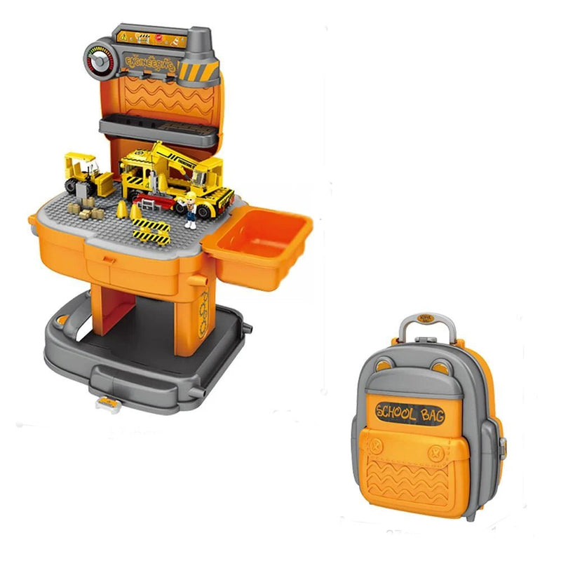 DIY Mega Construction Role Play Backpack Set - BLL - BL - 8414P - Planet Junior