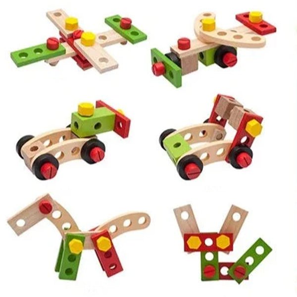 DIY Screw Assembly Wooden Toy - BLL - ET - 2124X - Planet Junior