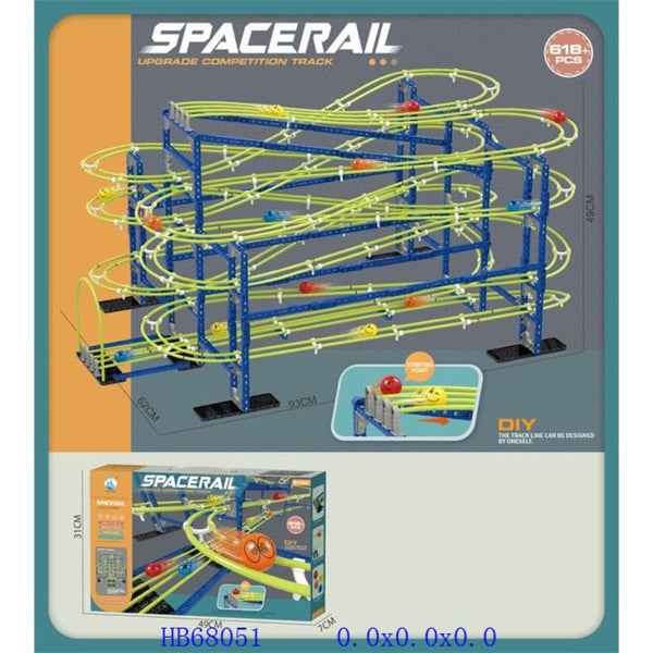 DIY Space Rail Ball Track Set | 618 Pcs - BLL - BI - 679 - 706 - Planet Junior