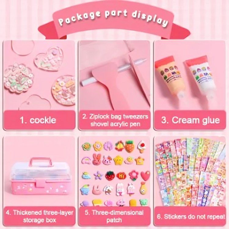 DIY Stickers and Pasting Box | 258Pcs - AKT5272 - Planet Junior