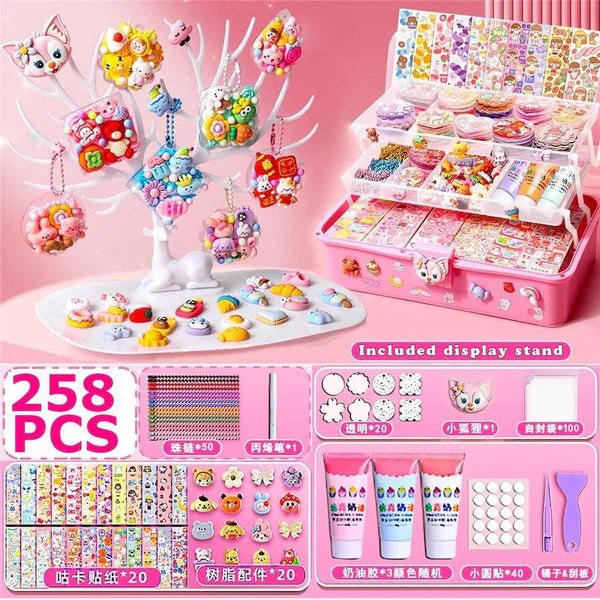 DIY Stickers and Pasting Box | 258Pcs - AKT5272 - Planet Junior