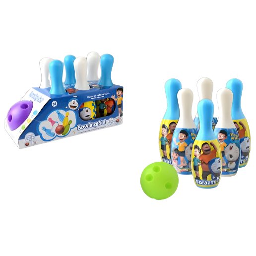 Doraemon Theme Bowling Game Set - BLL - BI - 2688 - 3A - Planet Junior