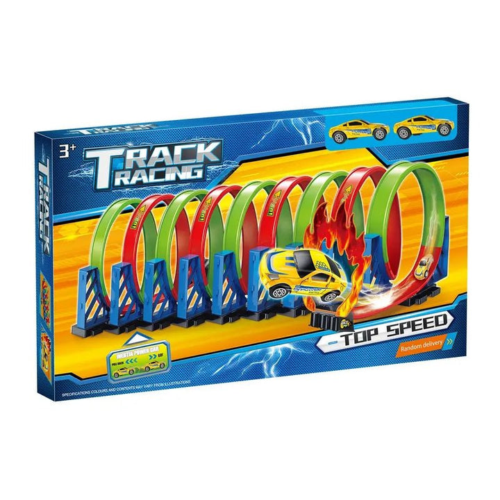 Double Car Track Set For Racing Fun - BLL - TR - 8047 - Planet Junior