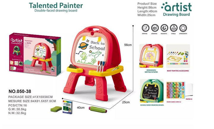 Double Side Drawing Board with Accessories - 050 - 39 - Planet Junior