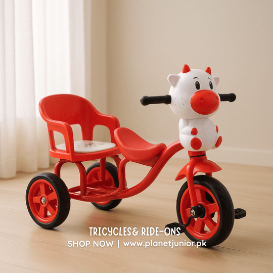 Double the Fun with Kids 2 Seats Tricycle - BLL - T - 220F - Planet Junior