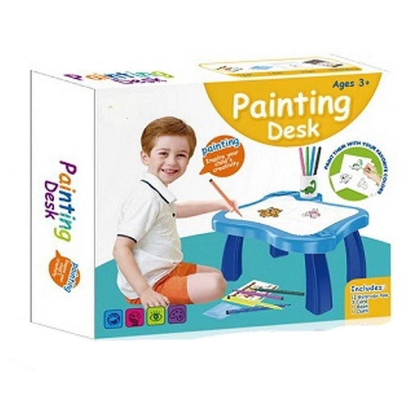 Drawing and Painting Table with Markers - BLL - ET - 002YM - Planet Junior