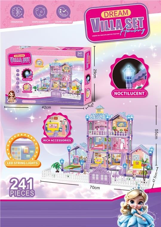 Dream Villa Building Doll House | 241 Pcs - QBQ201 - 2 - Planet Junior