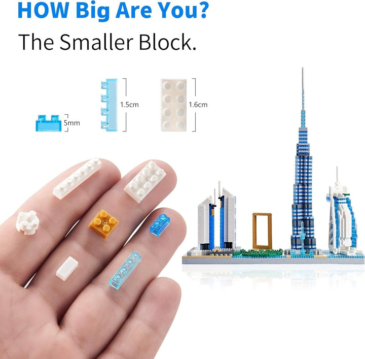 Dubai Skyline Landmark Building Set – 2300+ PCS - AKT - 32085 - Planet Junior
