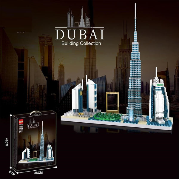 Dubai Skyline Landmark Building Set – 2300+ PCS - AKT - 32085 - Planet Junior