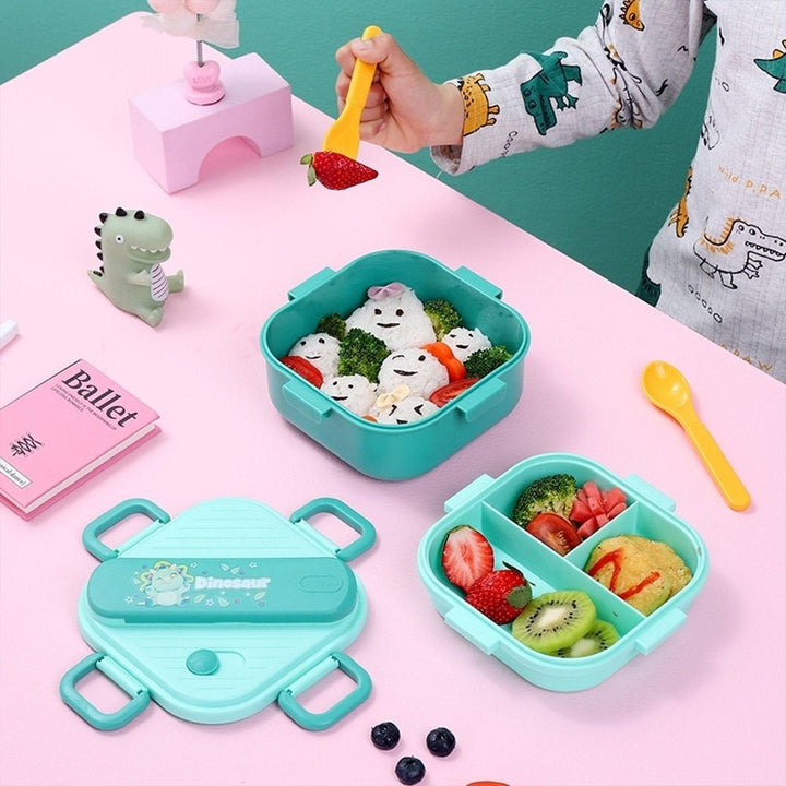 Easy Carry Lunch Box Set with Included Cutlery - SLT - HXD6626 - Planet Junior