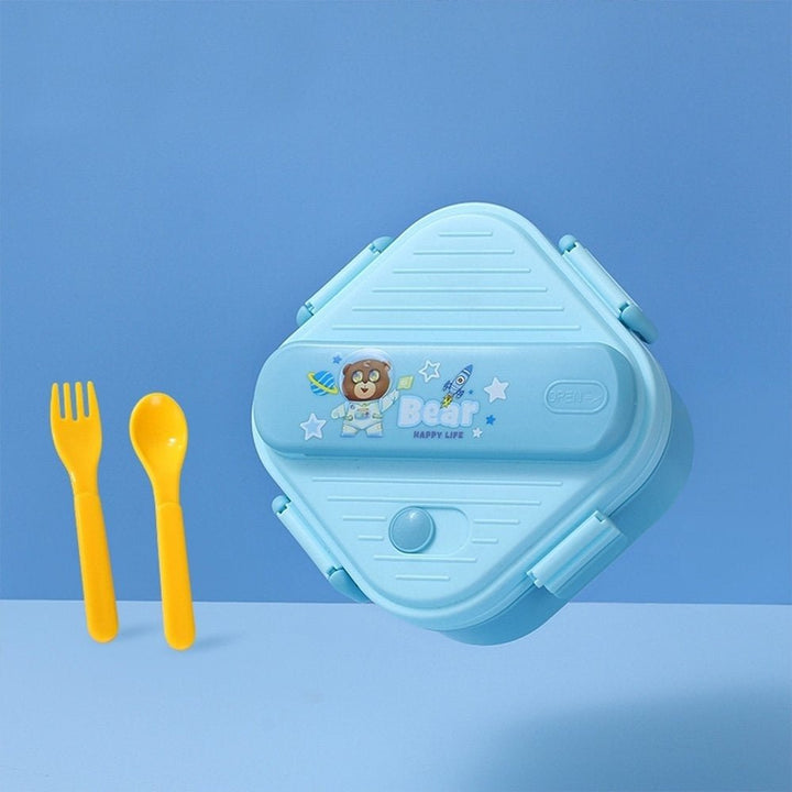 Easy Carry Lunch Box Set with Included Cutlery - SLT - HXD6626 - Planet Junior
