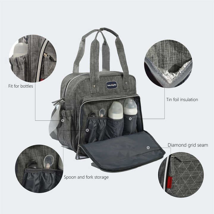 Easy - Carry Stylish Baby Diaper Bag For Easy Traveling - BLL - BGG - 796 - 25 - Planet Junior