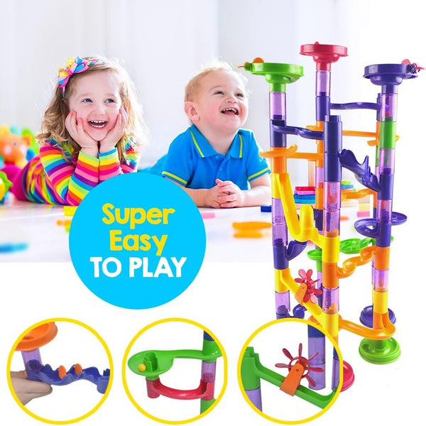 Educational Constructor Colorful Marble Pipe | 74 Pcs - 883-03 - Planet Junior