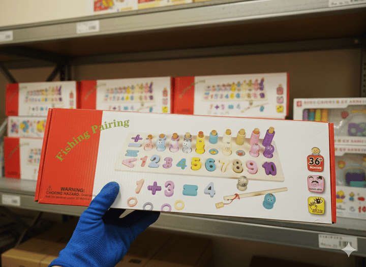 🎣 Educational Magnetic Fishing & Number Puzzle Board - AT74 - Planet Junior