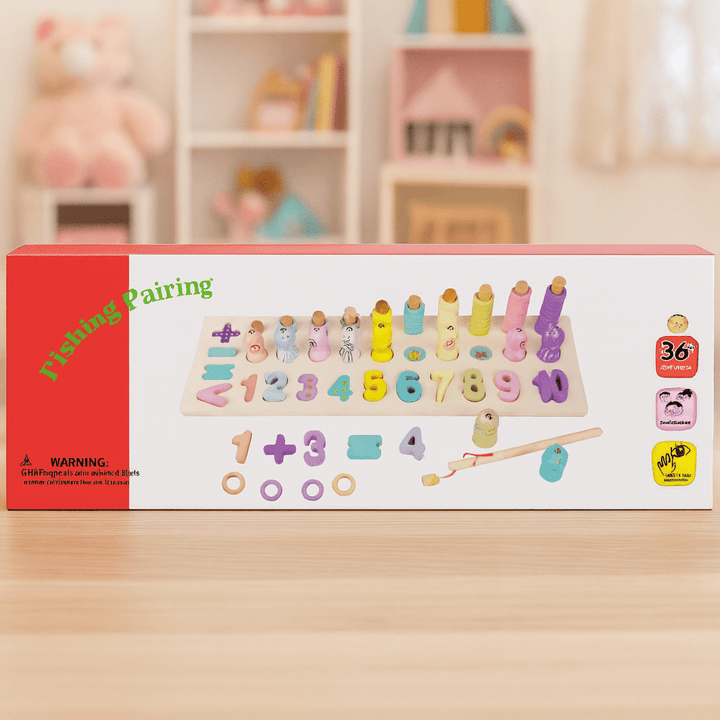 🎣 Educational Magnetic Fishing & Number Puzzle Board - AT74 - Planet Junior