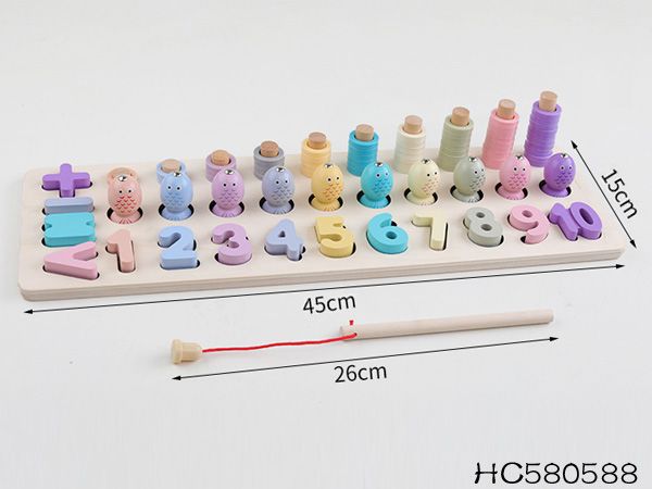 🎣 Educational Magnetic Fishing & Number Puzzle Board - AT74 - Planet Junior