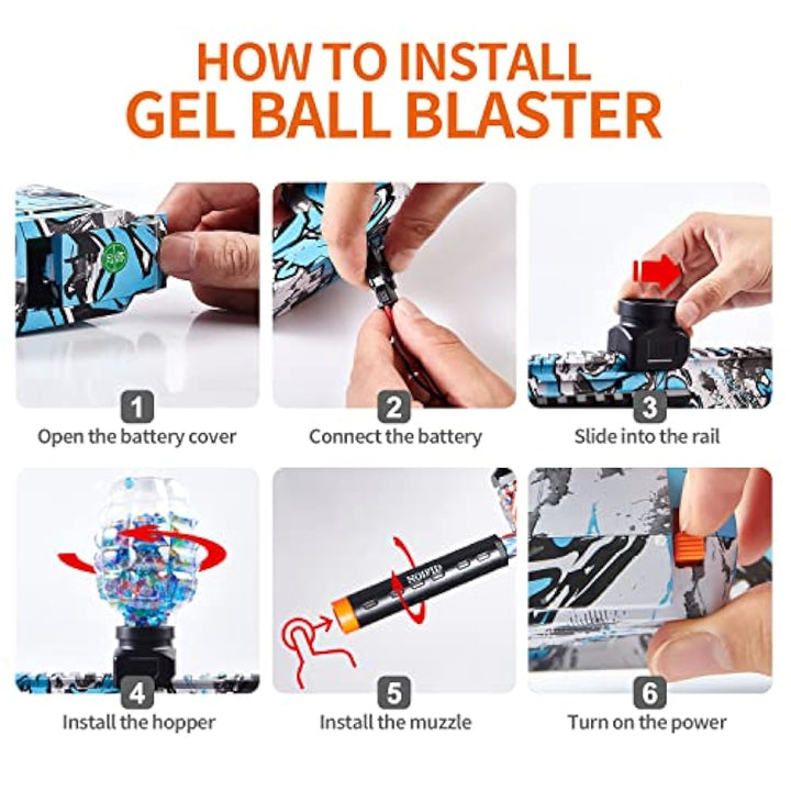 Electric Gel Blaster Water Bead Gun with Smoke Effect - RT - 568 - 20 - Planet Junior