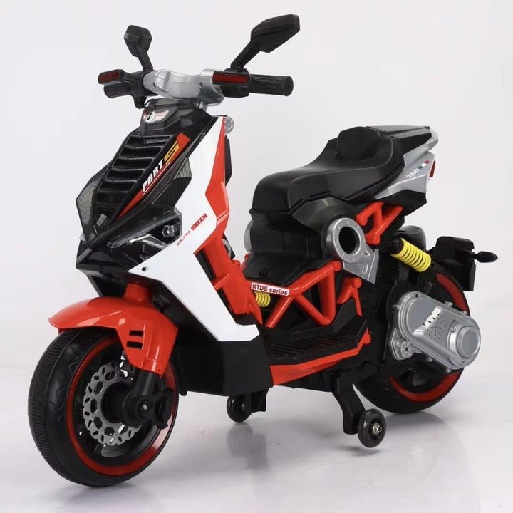 Electric Kids Motorbike with Hand Race & 2 Motors - BLL - MB - 6V - Planet Junior